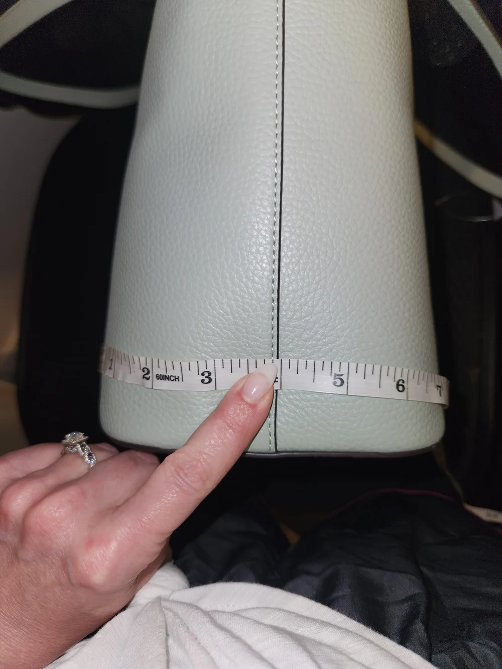 Kate Spade New York Mint Green Leather Tote Bag with Tassel- NWT - Picture 14 of 15